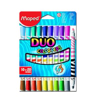 Maped Keçeli Boya Kalemi Duo Tip 10 LU 20 Renk 847010