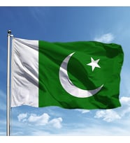 Pakistan Bayrağı 100*150 cm (Kırmızı)