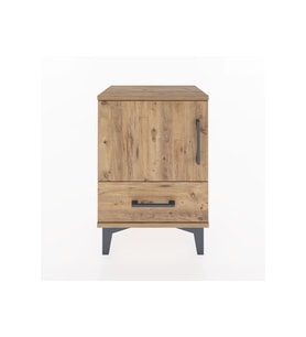 Arges Komodin 2 Raflı Tek Kapaklı 44x30x64 Çam-Çam