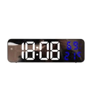 Valkyrie Nem ölçer Dereceli LED Duvar ve Masa Alarm Saati Lacivert