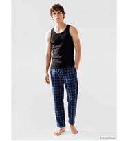 LC WAIKIKI Lacivert Regular Fit Ekose Erkek Pijama Altı