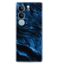 Vivo V29 Kılıf Desenli Silikon Blue Marble 1379