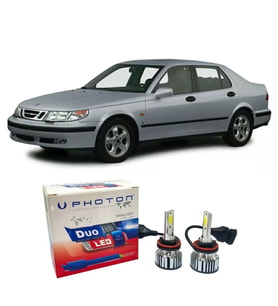Saab 9-5 Led Xenon Uzun Far Ampulü H3 Duo Yeni Seri Beyaz 1997-2001