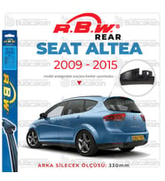 RBW Arka Silecek Seat Altea 2009-2015 ile uyumlu (Siyah)