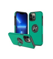 Durukar® iPhone 13 Pro Kılıf Elit Yüzüklü Kapak - Yeşil