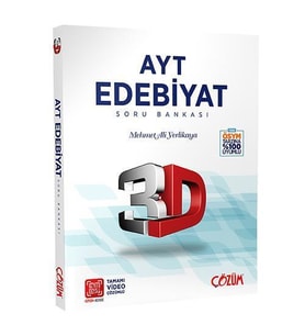 AYT 3D Edebiyat Tamamı Video Çözümlü Soru Bankası 3D Yayınları