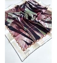 Pierre Cardin Tivil Saf İpek Eşarp 6298438 - 916 - 49677 Beyaz Karışık Desen