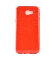 Samsung Galaxy J7 Prime Kılıf Simli Parlak Shining Kapak (Kırmızı)