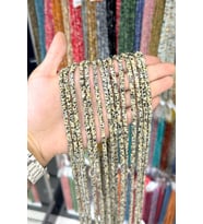 Dalmaçyalı Jasper Taşı Kare Rondela Kesim 4x2mm Doğal Taş Dizi