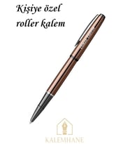 Kalemhane Scrikss Bakır Roller Kalem Kişiye Özel (Siyah - Altın Rengi)