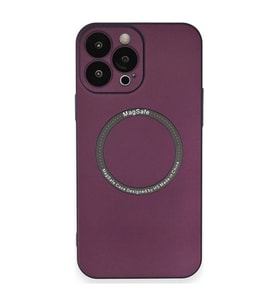 Apple İphone 14 Pro Kılıf Jack Magneticsafe Lens Silikon - Mürdüm