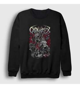 Presmono Unisex Siyah Hanged Carnifex Sweatshirt 453108tt