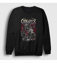 Presmono Unisex Siyah Hanged Carnifex Sweatshirt 453108tt