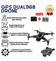 Dual Kamera Engel Aşabilen Çift Kameralı Drone – Yüksek Çözünürlüklü Havadan Görüntüleme Uzun Uçuş Kumandalı Mobil Uygulama