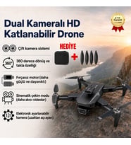 Dual Kameralı HD Katlanabilir Drone – Ayarlanabilir Kamera ve Fırçasız Motor