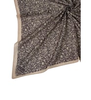Mim Prime Pamuk Çiçek Desenli Eşarp 90x90 cm (Bej)