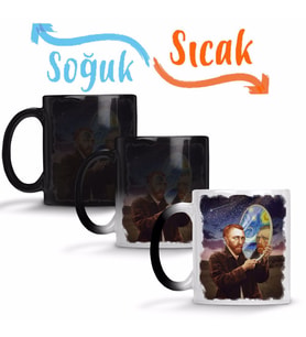Van Gogh Sihirli Kupa Bardak Porselen