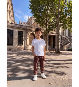 LCW Kids Kahverengi Erkek Çocuk Kalın Jogger Eşofman Altı