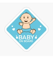 Arabada bebek var Baby On Board Sticker Yapıştırma 19CM md9