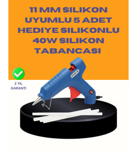 40w Sıcak Mum Silikon Tabancası 5 Silikon Hediyeli Hızlı Yapıştırma