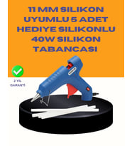 40w Sıcak Mum Silikon Tabancası 5 Silikon Hediyeli Hızlı Yapıştırma