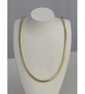 Özel Seri Gold İnce Örme İtalyan Zincir Kolye 45 Cm