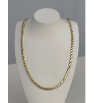 Özel Seri Gold İnce Örme İtalyan Zincir Kolye 45 Cm