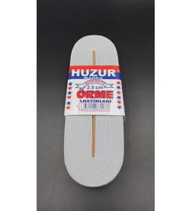 BEYAZ - 2.5CM PAÇA LASTİK GENİŞ 10MT. (5343)