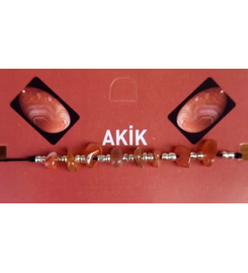 Doğal Taş Ayarlanabilir Akik Taşı Bileklik