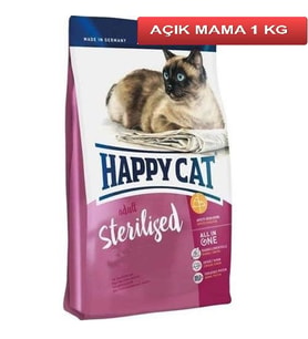 Happy Cat Sterilised Atlantik Somonlu Kısır Kedi Maması 1 Kg AÇIK