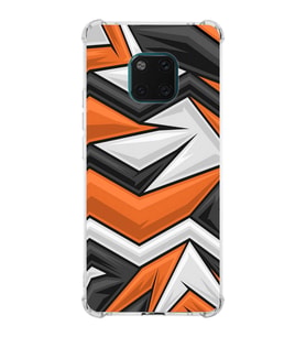PrintiFy Huawei Mate 20 Pro Uyumlu Köşe Korumalı Grafiti Tasarımlı Şeffaf Silikon Kılıf