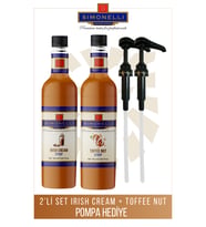 Simonelli , Irish Cream ve Toffee Nut Aromalı Şurup 700 ml Pompalı
