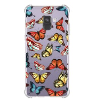 PrintiFy Samsung Galaxy A8 2018 Uyumlu Water Color 2 Baskılı Şeffaf Köşe Korumalı Antişok Kılıf