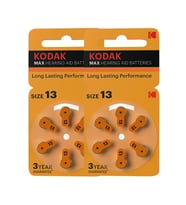 PR 48 13 İşitme Cihaz Pili 6'lı 2 Paket Kodak PR48 Kulak Cihazı Pili 6'lı 2 Paket (Beyaz)
