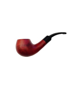 Falconetti 9 mm. Kırmızı Sandalwood Eğimli Sap Ahşap Pipo rd37