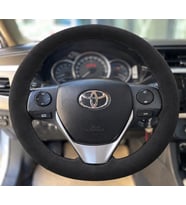 Toyota Prius XW30 Direksiyon Kılıfı Alcantara Süet Monza Black Serisi Siyah 2012-2015