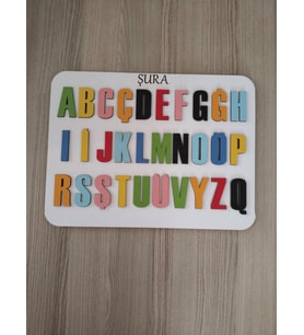 Çocuk Gelişimi Alfabe Yap-Boz Puzzle Oyun Kaliteli