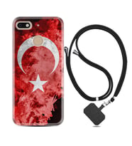 General Mobile GM8 Go GM9 GM20 Pro Plus Kılıf Boyun Askılı Silikon Şanlı Türk Bayrağı 3 1395