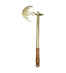 Kalender Döküm Pirinç Döküm Duvar Süsü Büyük Balta 53Cm