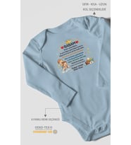 Babam doğum günün kutlu olsun Uzun Kollu Çıtçıtlı Bebek Body