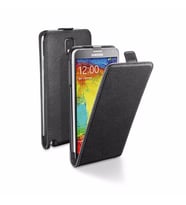 Cellular Line N9000 Galaxy Note 3 ile Uyumlu Flap Essential Mıknatıslı Deri Kılıf Siyah FLAPESSENNOTE3BK