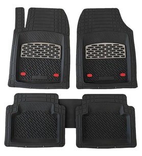 Derin Havuzlu 3D Oto Paspas Takımı Krom Karbon Dekorlu 5 Parça Ayak Dayama Dilli TeamCar Safir Seat Toledo