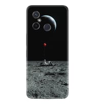 Xiaomi Redmi 12C Kılıf Silikon Desen Özel Seri Astronoot Red Baloon 1608