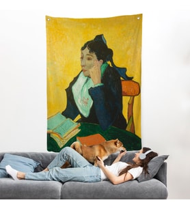 Vincent van Gogh - Kitaplarla Madame Ginoux Duvar Örtüsü-7448