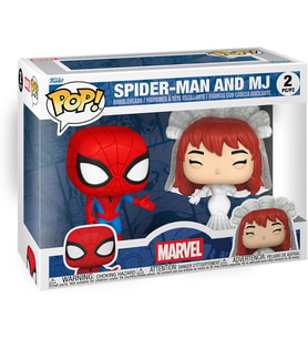 Funko Pop! Marvel: Süper Kahraman Çiftleri - Örümcek Adam Ve Mj - 2'Li Paket - Marvel Comics - Kolek