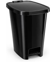 Collection Lüx Serisi Pedallı 25 Litre Çöp Kovası Siyah