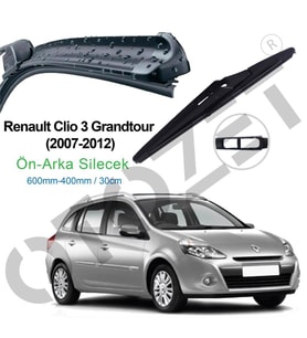 CLİO 3 ARKA ÖN SİLECEK SÜPÜRGESİ TAKIM 07-12