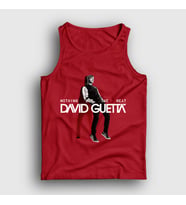 Presmono Unisex Kırmızı Beat Müzik Dj David Guetta Atlet 489218tt