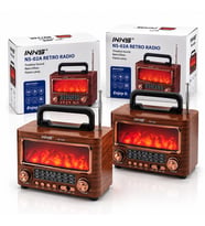 İBRELİ ŞÖMİNELİ RADYO - RETRO AM - FM - SW USB - TYPE-C SARJLI BT - TF - USB SPEAKER NS-02A PL-4731 (5343)