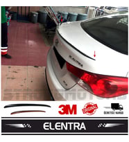 Hyundai Elentra Bagaj Üstü Spoiler Piano Black 120 Cm